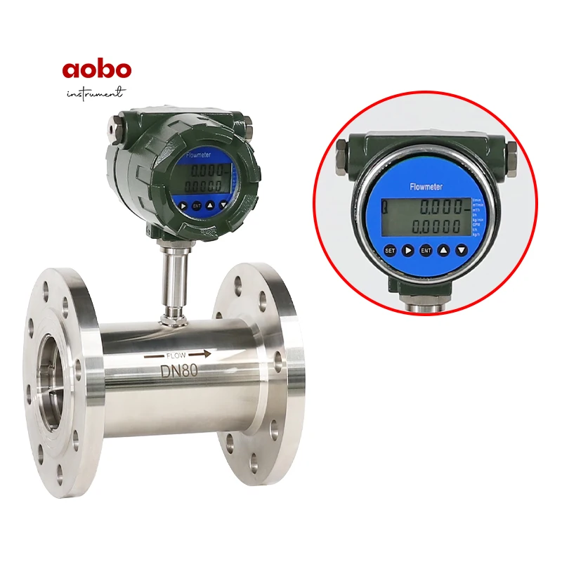 g3/8 gas speed flow transmitter meter milk stainless steel methane fuel liquid turbine flowmeter