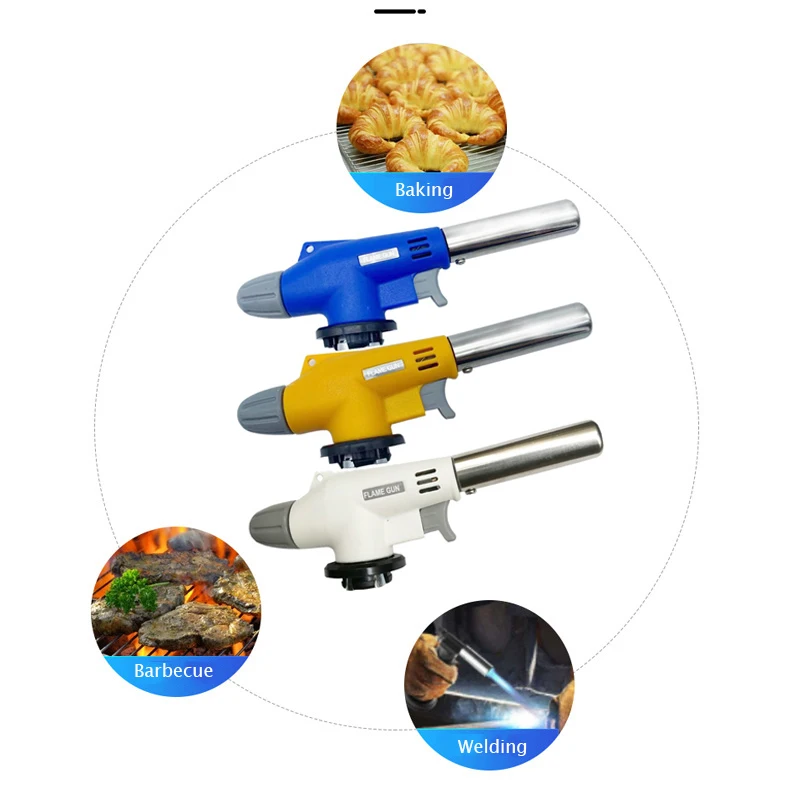 New Tig Welding Accessories Gas Blowers Portable Gas Torch Flame Gun Solder Outdoor BBQ Kitchen Baking Igniter Cassette Air Jet