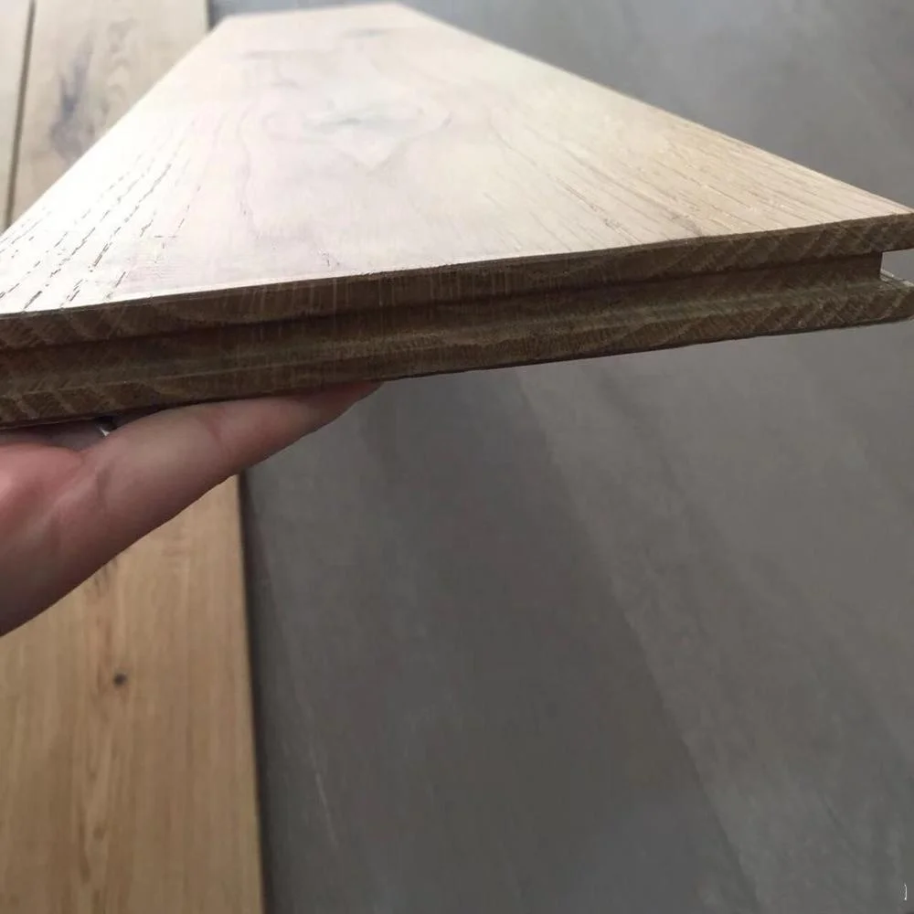 Напольное покрытие из натуральной промасленной древесины дуба шириной 6 дюймов