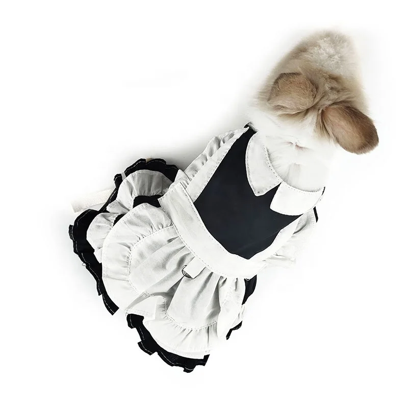 Best Selling Cute Guinea Pig Chinchilla Rabbit Baby Maid Costume Pet Coat Clothes