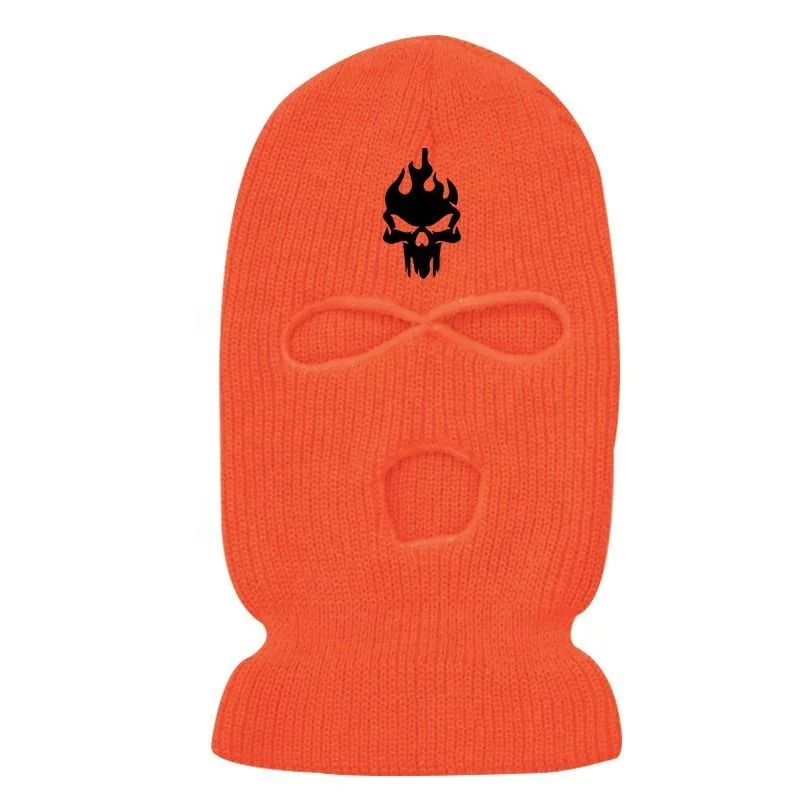 Cheap Men Knit balaclava knitting pattern  Acrylic Custom Eye hole Beanie Hats