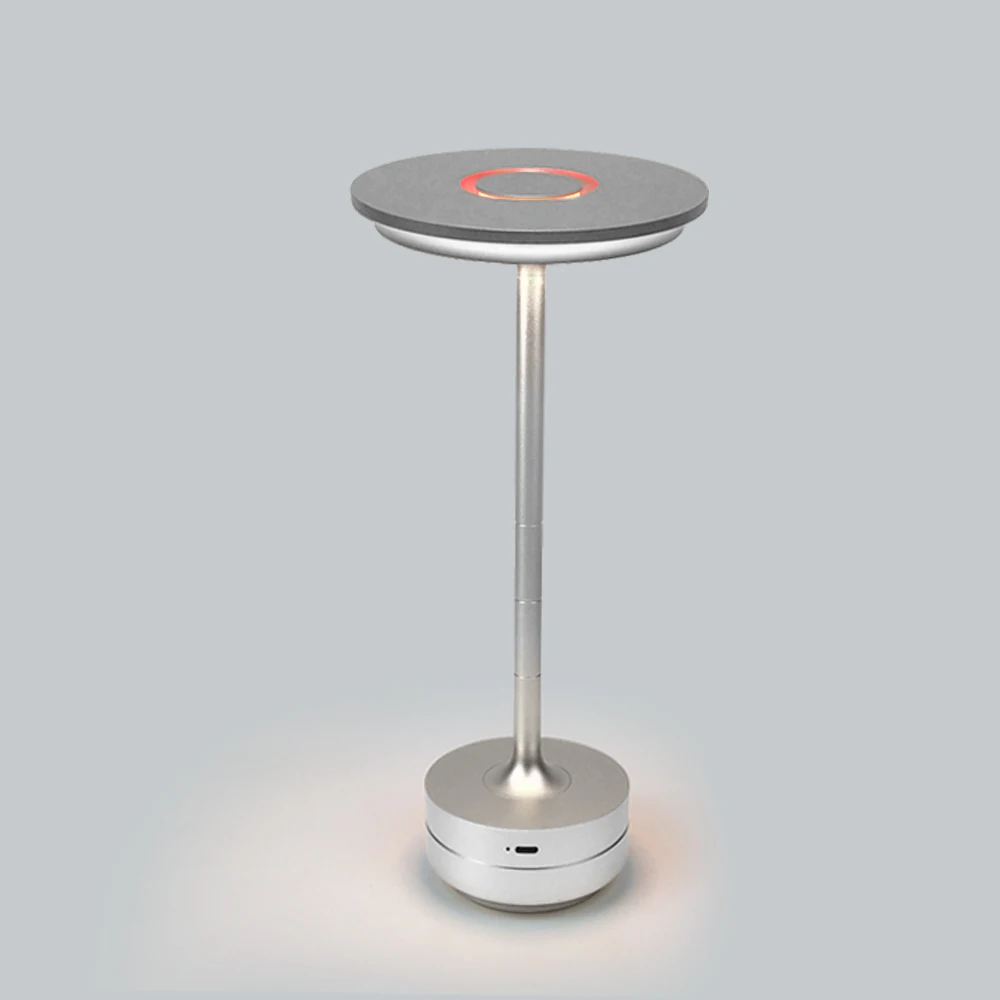 Modern Metal Bar Outdoor Cordless Bar Restaurant Table Lamp Cordless Decorative Lamps Led Touch Rechargeable  Table Lamp
