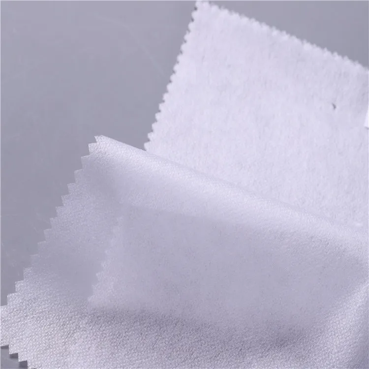 hot sale 100% polyester nonwoven interlining for garment