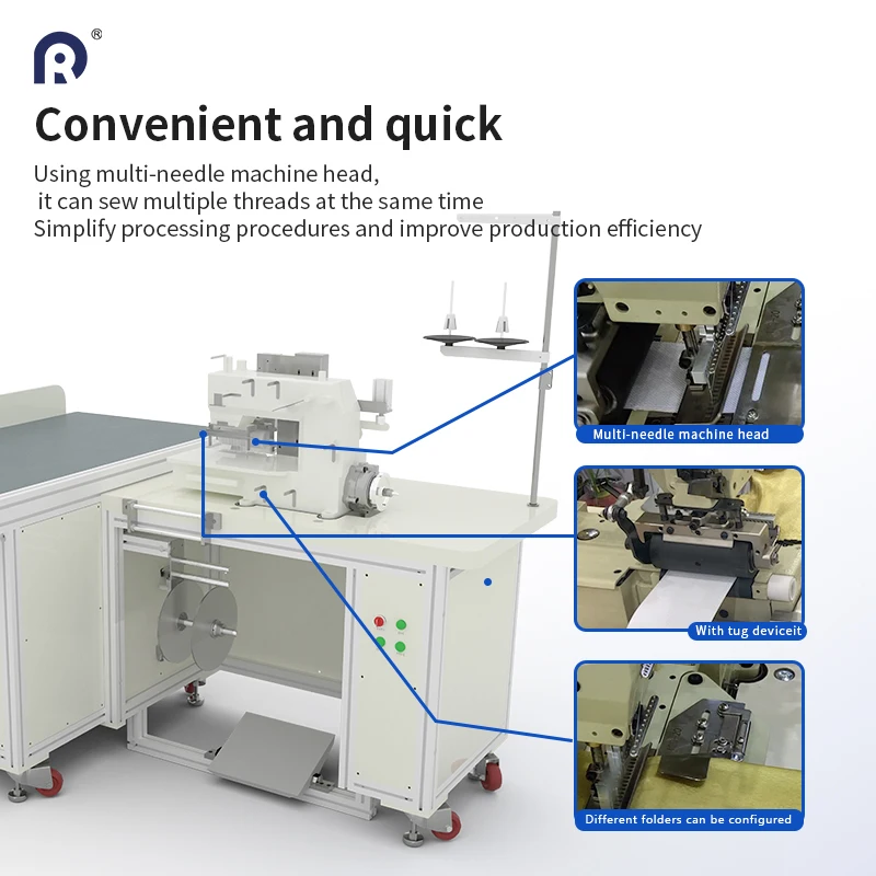 Computer Curtain Multi-needle Sewing Machine for sewing the curtain tape