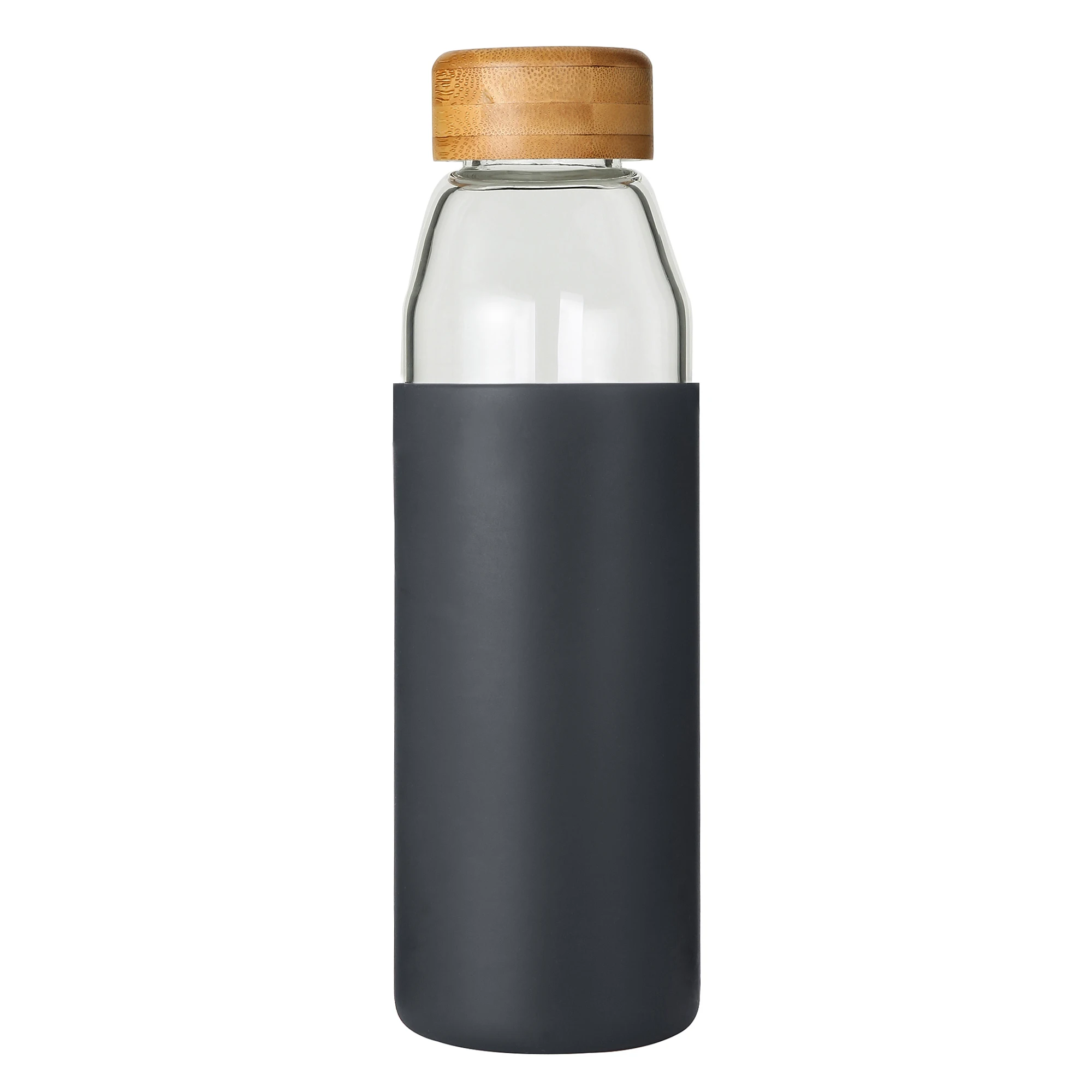 
natural quartz gemstone glass water bottle with silicone sleeve glass water bottle drinking 
