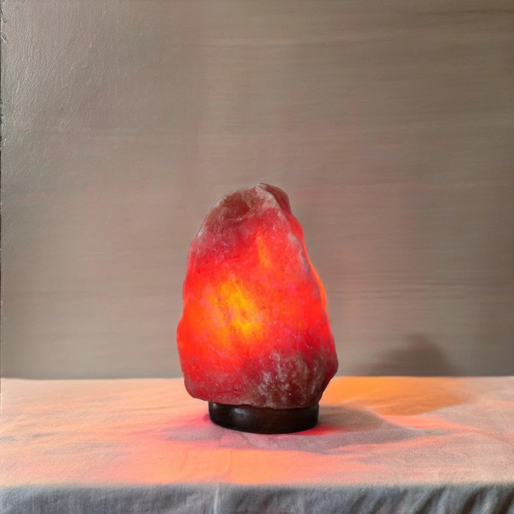 Wholesale USB Dimmer Switch Himalayan Salt Lamp with Handcrafted Wooden Base For Home Decoration Christmas Occasions