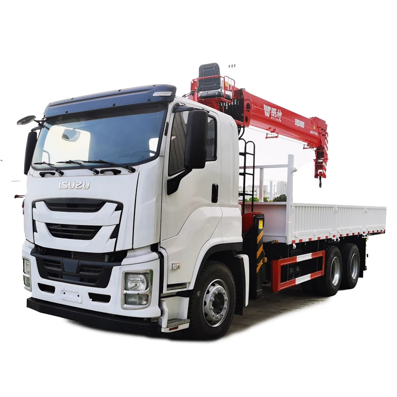 New Style Isuzu 6*4 10 Ton 16 Ton 5 Section Arm Cranes Truck Hydraulic Telescopic Boom Truck Mounted Crane