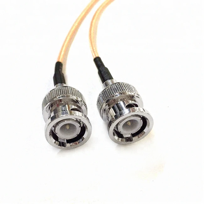 BNC male plug crimp type connector for RG174 RG316 RG178 LMR100 coaxial cable