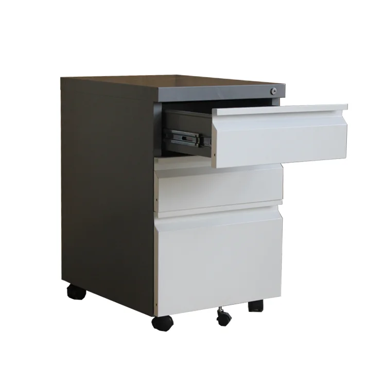 Лидер продаж, стальная офисная мебель, металлическая передвижная подставка с 3 ящиками, шкаф для хранения документов, запираемый под столом, передвижной шкаф для файлов