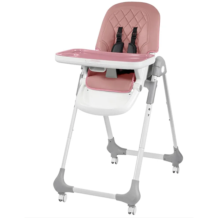 Складной Многофункциональный портативный стул для кормления с высокой ногой, детский обеденный стул