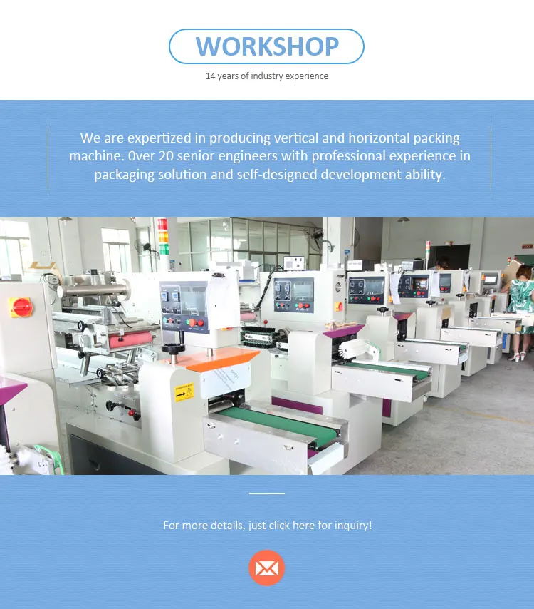 
Sweet corn/spinach/okra/kiwi/lemon full automatic reciprocating pillow packing machine 