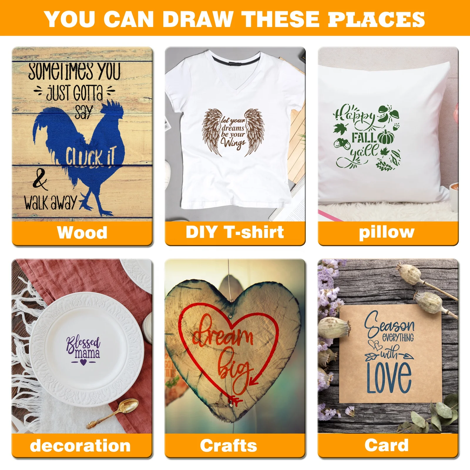 WBG Chalk Paste Screen Printing Ink for Mesh Transfer Furniture DIY Home Decoration