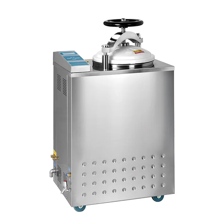 IKEME Fully Automatic Circulation Vertical High Pressure Autoclave Steam Sterilization Machine Medical For Clinical Laboratory
