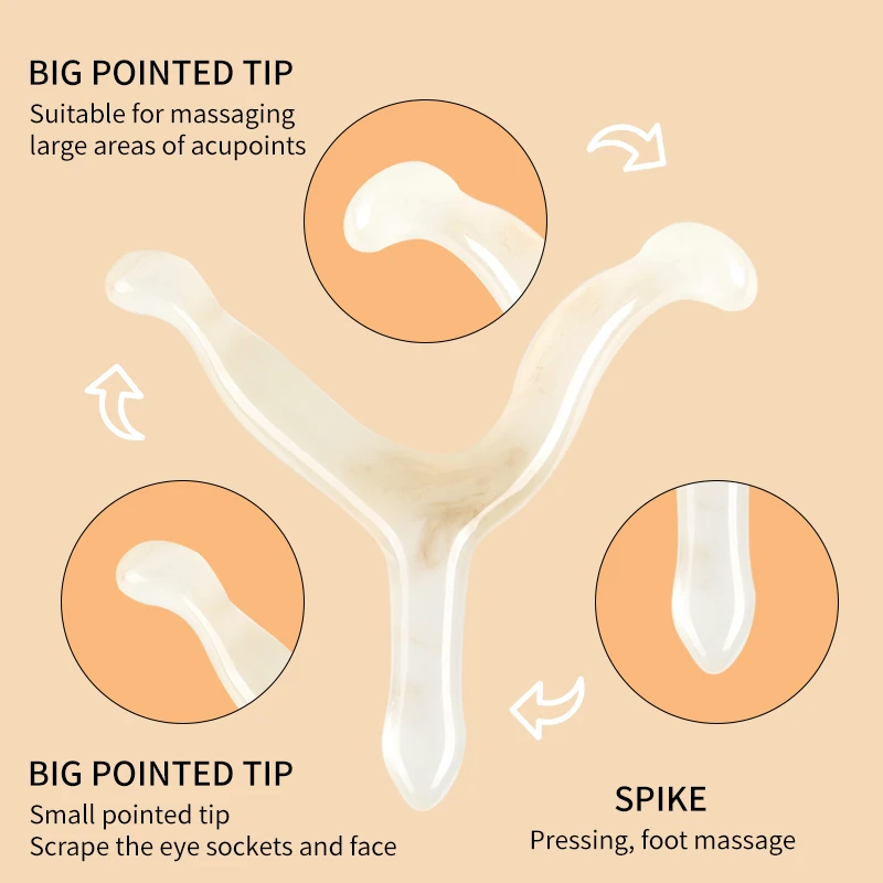 Portable Acupoint Massage Stick Meridian T Cone Foot Spa Massage Pen