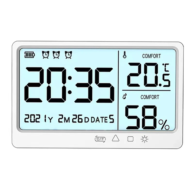 Точная настенная подвесная метеостанция с цифровым дисплеем бытовые термометры измеритель влажности и температуры датчик