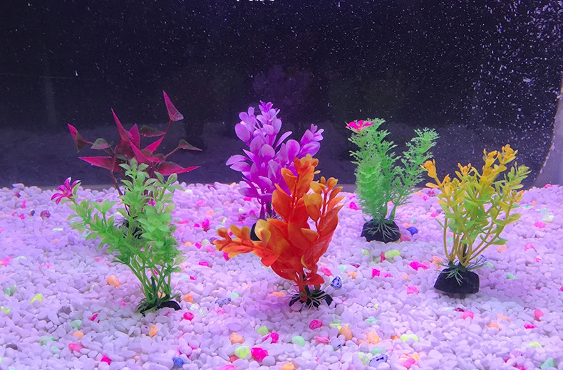 Aquarium Artificial Plastic Plants Decor Aquarium Landscape  Artificial Fish Tank Decorations