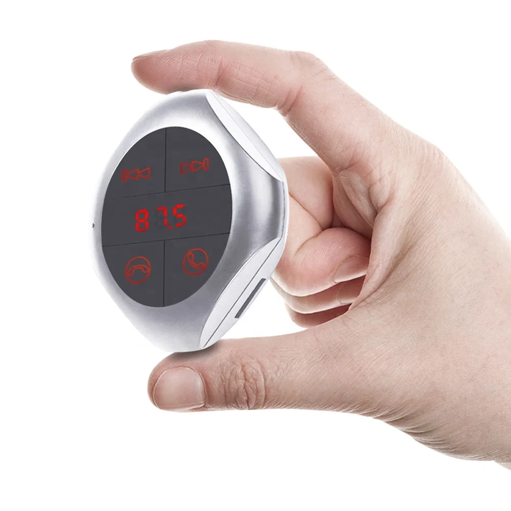 Long hanging type dual usb Radio Hands Free Receiver Car Audio Bluetooth wireless 5.0 FM Transmitter modulator Car MP3 Player