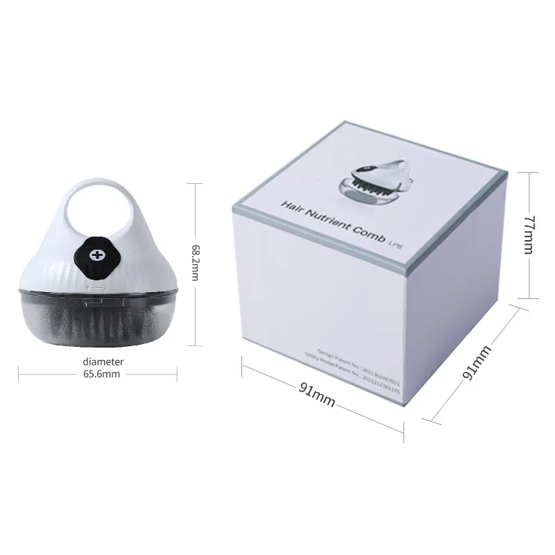 Scalp Applicator Liquid Comb Hair Scalp Treatment Essential Oil Guiding Comb Hair Care Pneumatic Pressing Massager for Medicine