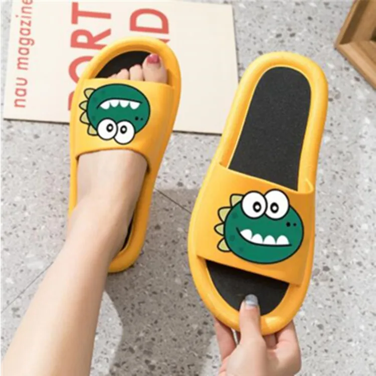 wholesale spring bedroom home outdoor one word drag flat heel  Fashion non-slip PVC thick sole summer slippers men and women