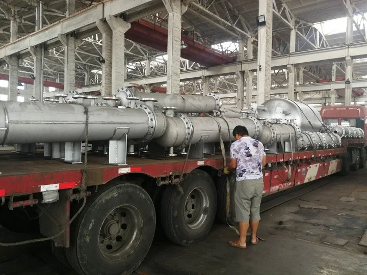 Industrial SS304 stainless steel titanium inner fin shell tube heat exchanger