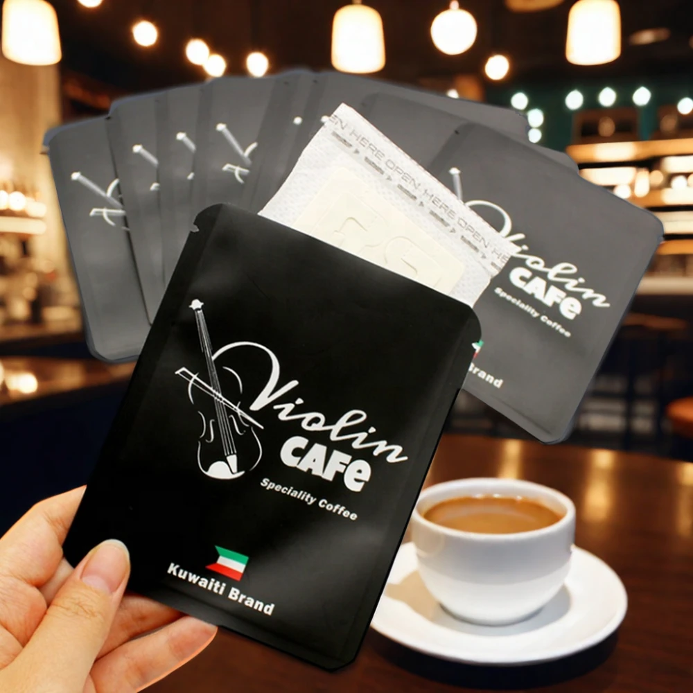 AT PACK 2024 Custom Printed Matte Surface Drip Coffee Bag With Filter Single Serve Portable Pour Over Drip Coffee Bag With Boxes