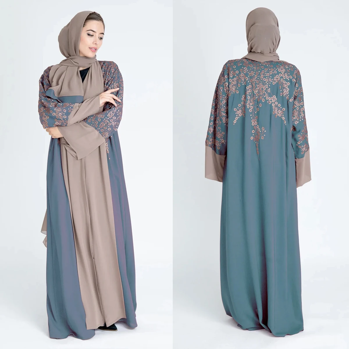 Кимоно Lanna abaya женское с длинным рукавом мусульманская абайя в английском стиле макси-платье мусульманской Абайи Дубай