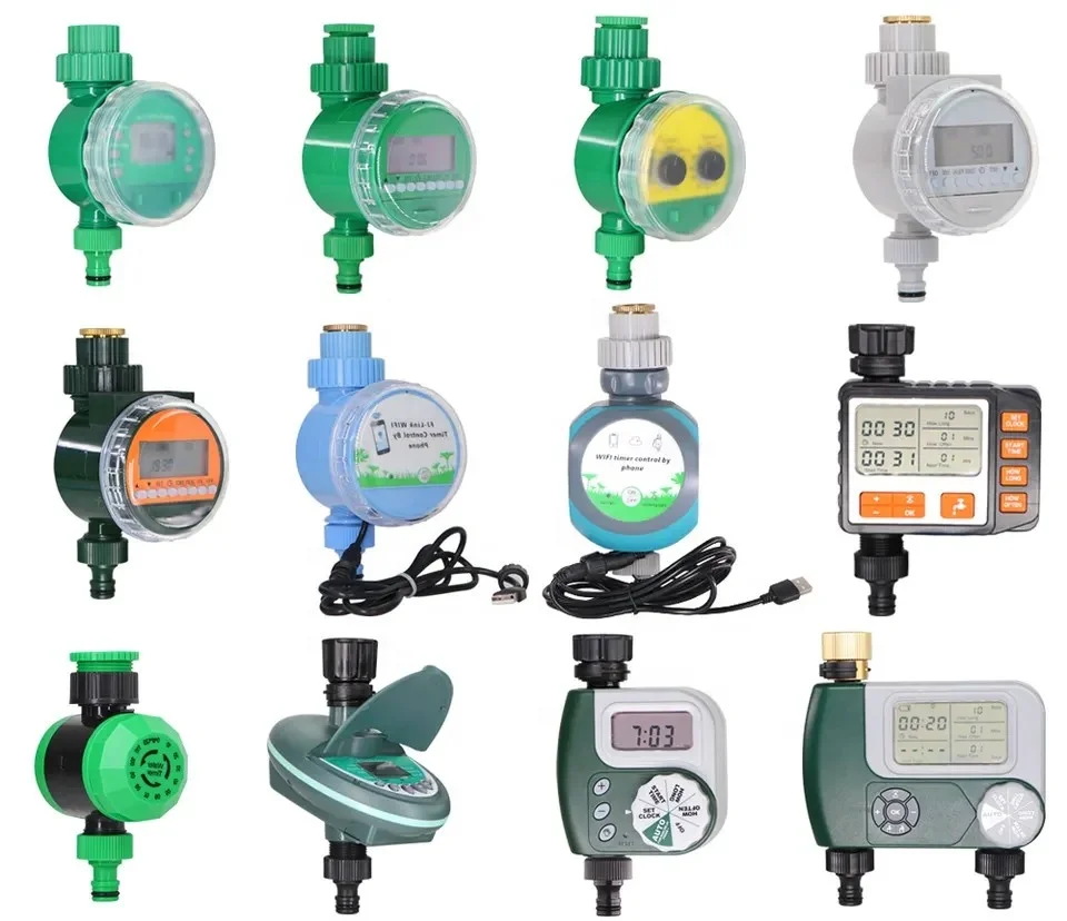 LED Electronic Garden Water Timer LCD Home Irrigation Timer for Watering Plastic Material