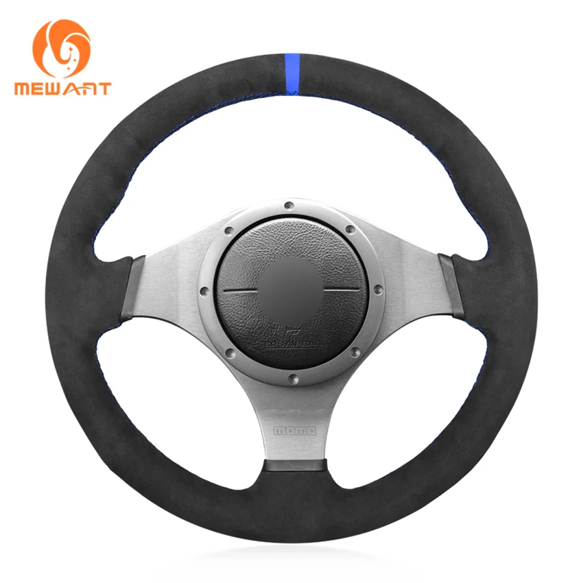 MEWANT For  Mitsubishi Lancer Evolution EVO IX 9 VIII 8 VII 7 Steering Wheel Cover Sewing By Yourself Steering Wheel Logo Custom
