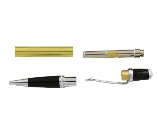 wholesale assemble ball pen turning kit  Woodturning Brass Roller Ball pen kits diy woodturning pen kits