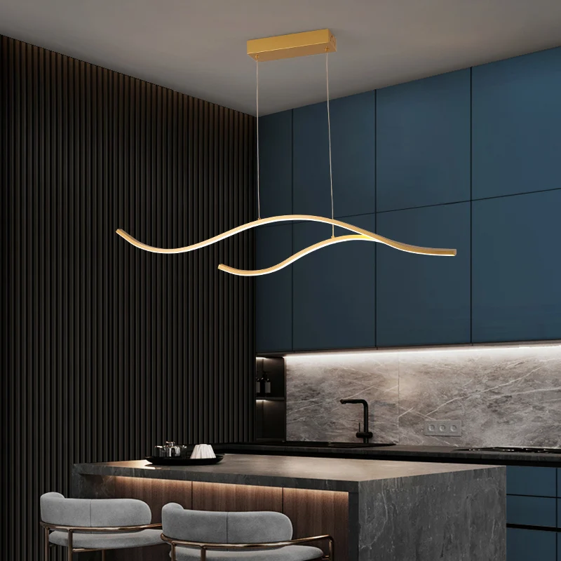 Badu Simple Indoor Lighting Dining Room pendant lighting Modern Gold Chandelier