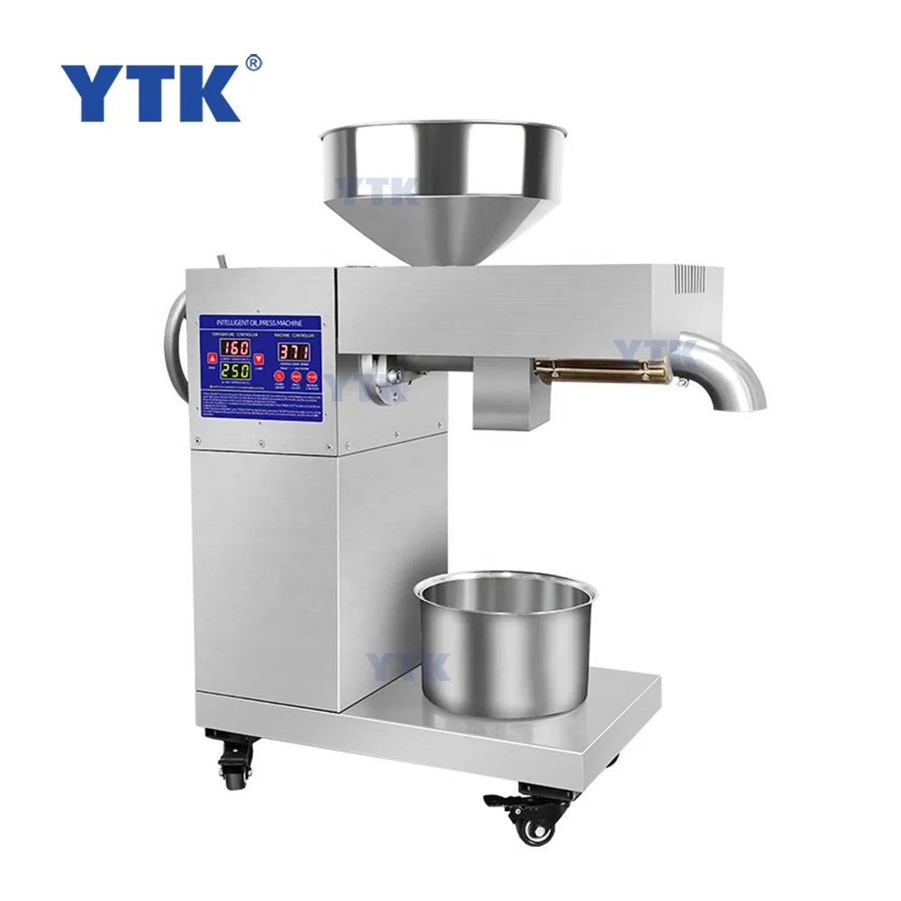YTK-D06 Commercial Home Olive Soybean Peanut Sesame Sunflower Hemp Seed Cold Press Oil Extraction Machine
