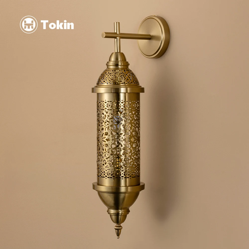 Moroccan hollow carved wall lamp retro exotic villa special restaurant hotel B&B bar decorative wall lamp