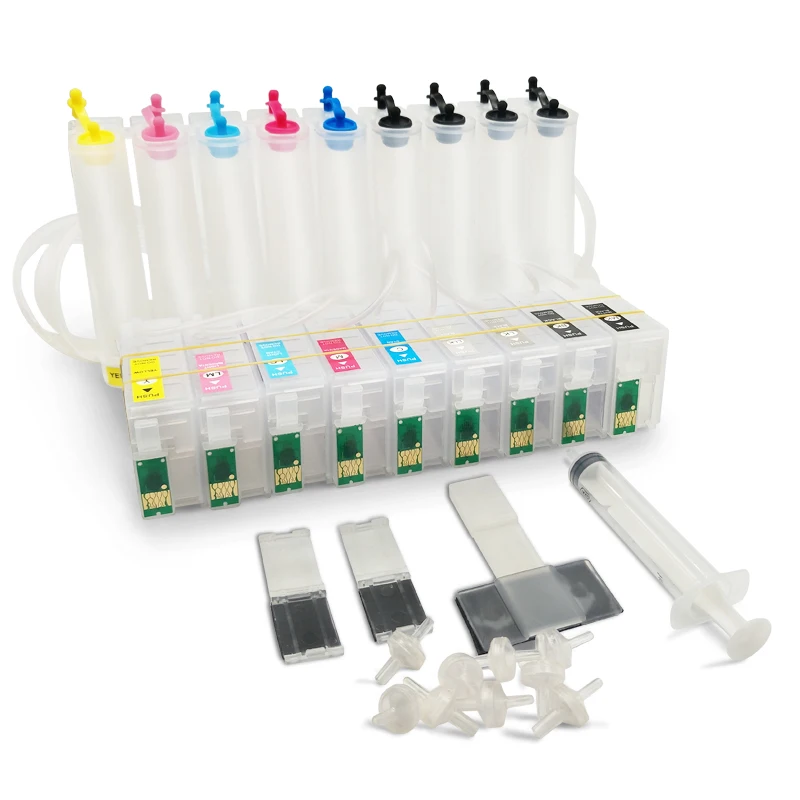 OCBESTJET T0540 - T0549 Continuous Ink Supply System For Epson Stylus Photo R800 R1800 Printer Ciss