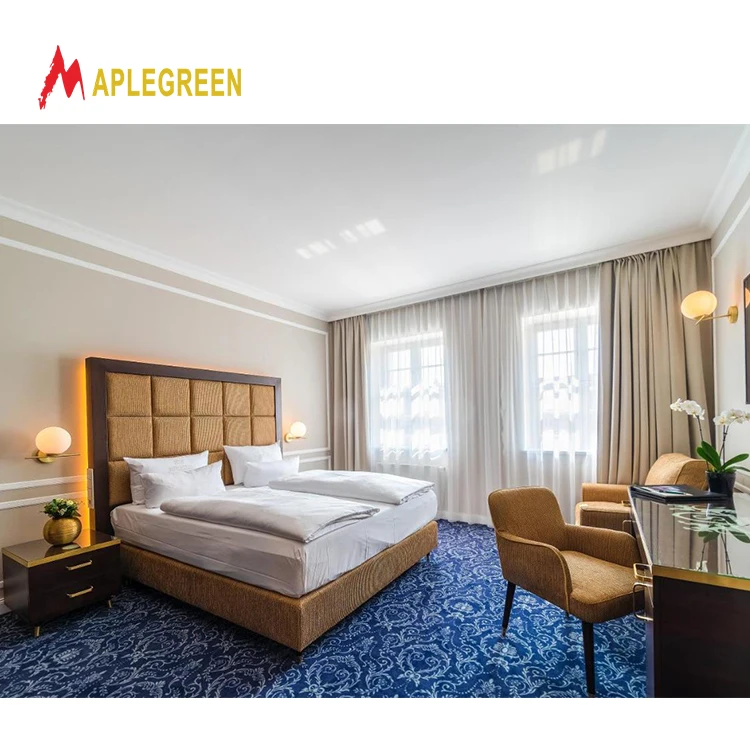 Super 8 by wyndham High headboard luxury hotel bed room furniture king size bedroom sets