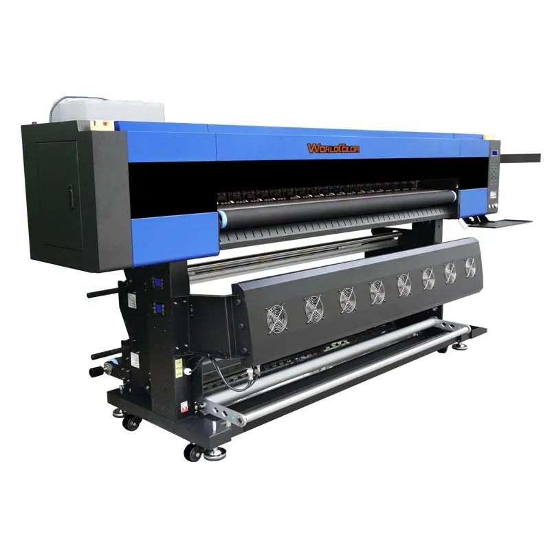 Worldcolor 1.8m 4 printhead digital Sublimation printer textile sublimation machine for bed sheet quilt cover curtain printing