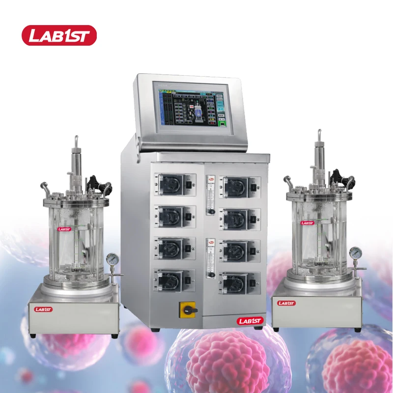 Маленькая стеклянная лабораторная фотоклетка, микробиология, 5 л, 10 л, настольный верстак, ферментарный ферментер, биореактор