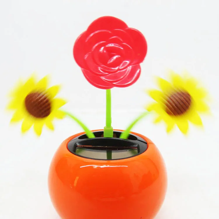 
wholesales funny car flip flap solar flower 