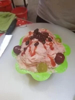 Disposable PET PS  8oz/450ml Disposable Colored Flower Cup Ice Cream Plastic Cup