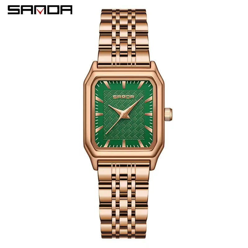 Sanda 1121 High Quality Fashion Wholesale Chronograph Woman Wristwatch For Luxury Multi Color Alloy Lady Japan Quartz Watches