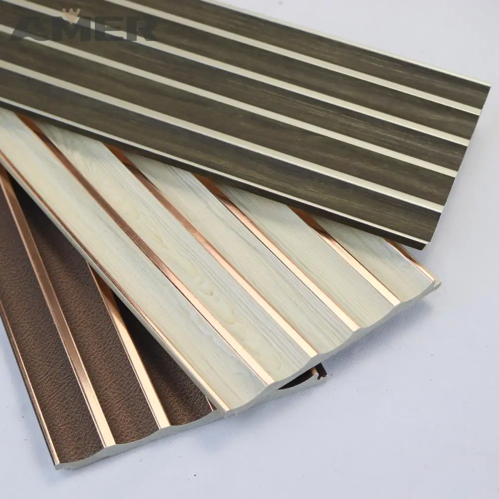 Rongke Hotsale Factory Wholesale Waterproof Decor Fluted PS Wall Panel Wall Interior Sheets Boards