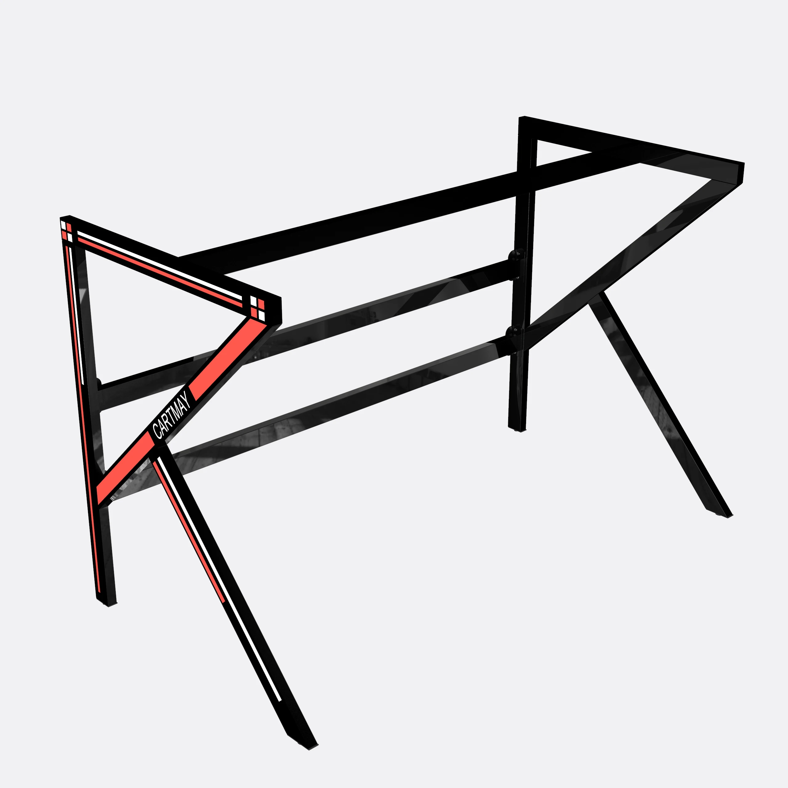 High Quality Structurally Stable Heavy Duty MDF Gamer Laptop Stand Home Gaming Table RGB E-Sports Computer Pc Desk/