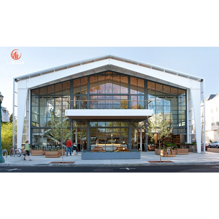 Steel Structure Large Span Metal Building Material Construction For Warehouse Workshop Hangar Garage Aircraft