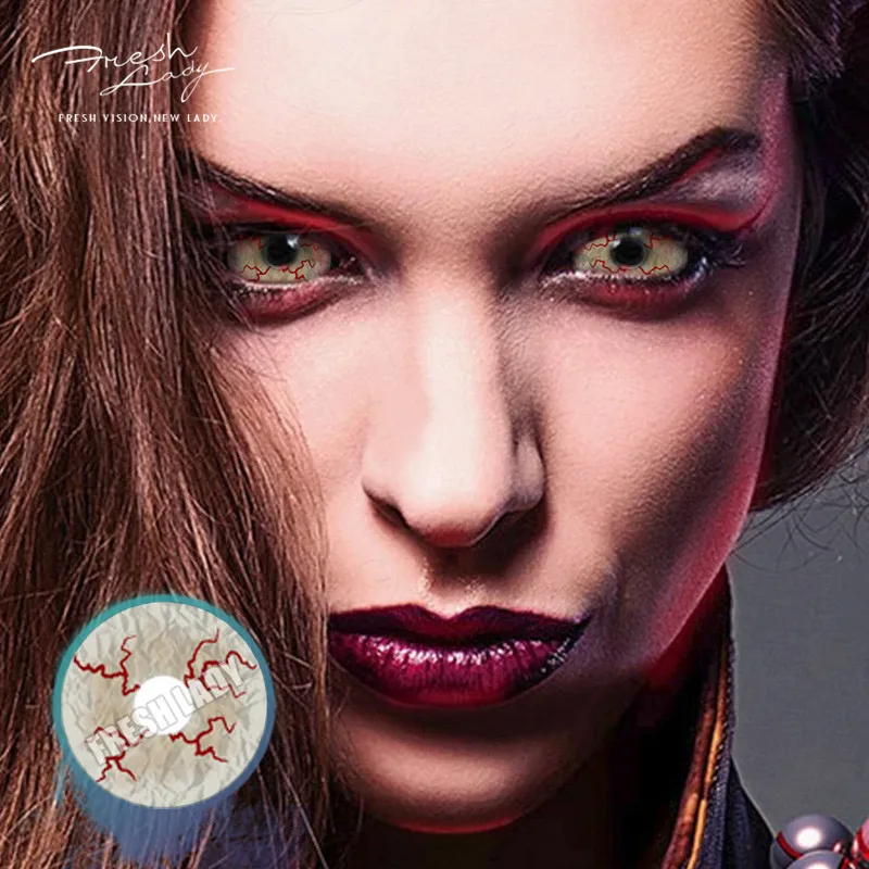 Liangguo Fresh lady оптом мягкие красные контактные линзы pupilentes de color