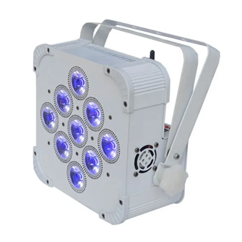 special offer 18wx9pcs RGBWA+UV 6in1  led battery powered dmx wireless DJ Par Lights DMX 512 Spotlights Par Light