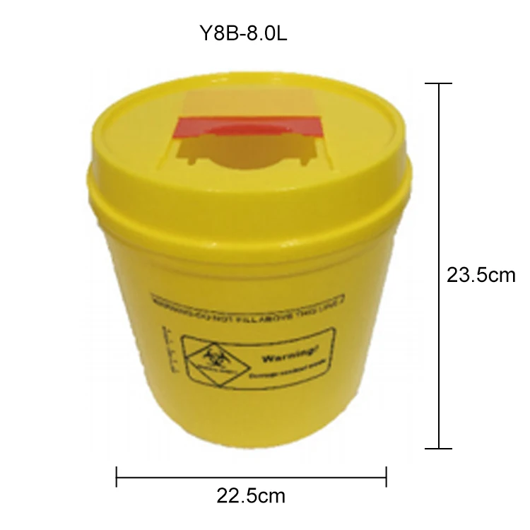 Sharps Needle Disposal Containers Biohazard Containers Sharps Box Needle 8L Sharps Container