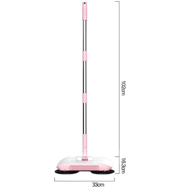 High quality Electric Power Broom Automatic Magic Spinning  Super Clean 2 in 1 Broom 360 Rotating Sweeper