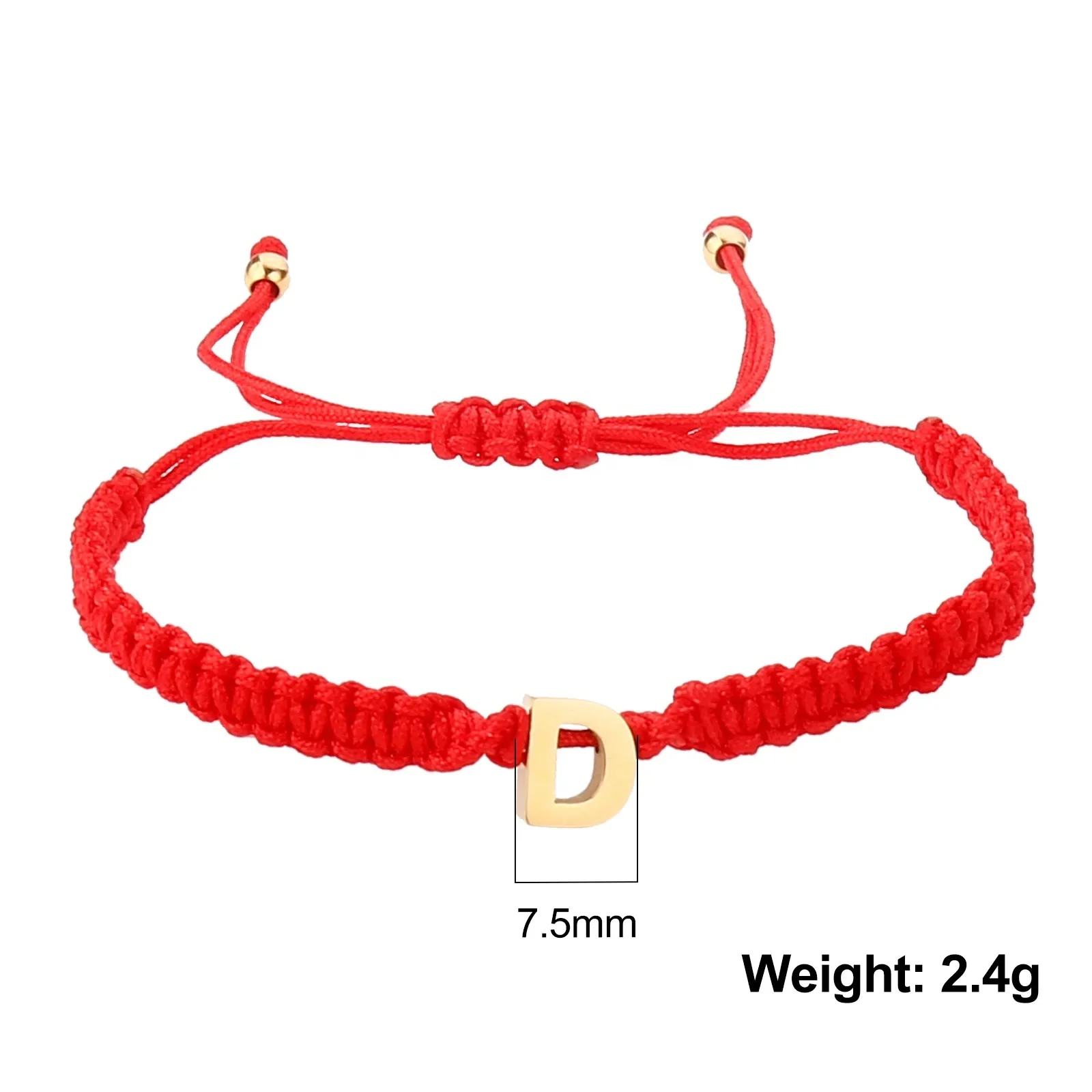 wholesale fashion handmade stainless steel initial bracelet letters for women men