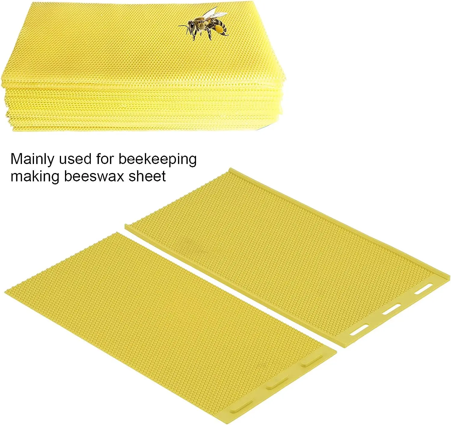Beekeeping Beeswax Foundation Press Silicone Flexible Beehive Foundation Sheets Comb Mold