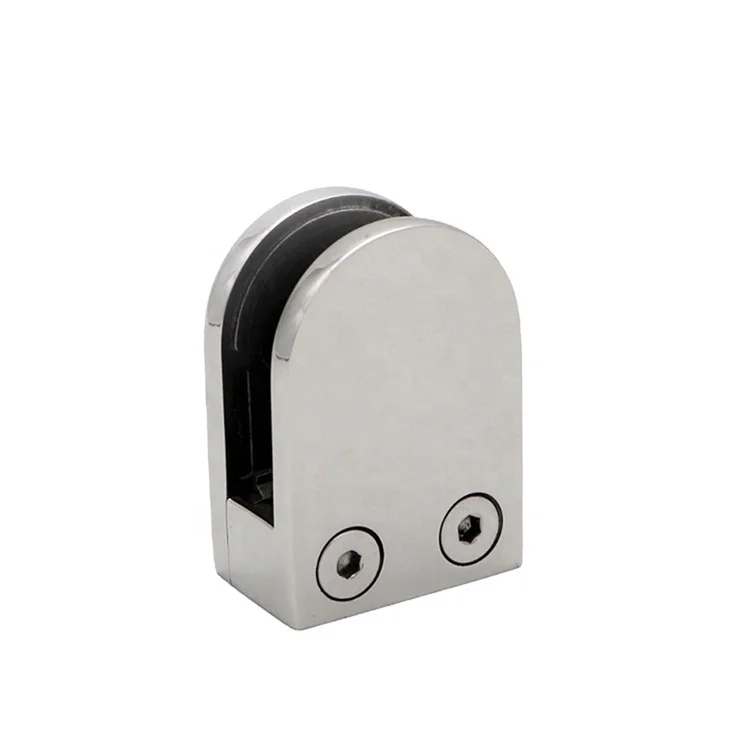  Stainless Steel D Shape Glass Holding Clamp For