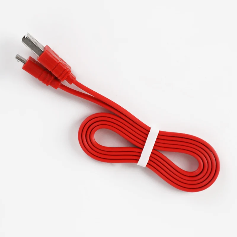 Factory Wholesale Colorful 1M 2M 3M Micro USB Cable Flat Noodle Data Sync Wire Charging Cable for Mini 5Pin Interface